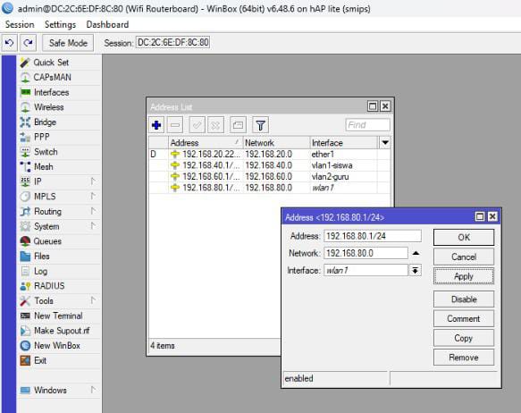 IP address wlan1